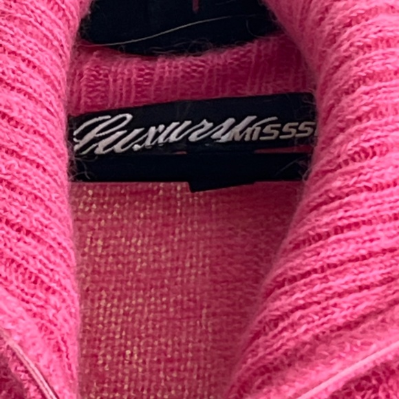 Luxury Miss Sixty Brand Pink Mohair Embroidered Sweater Top - Picture 4 of 9